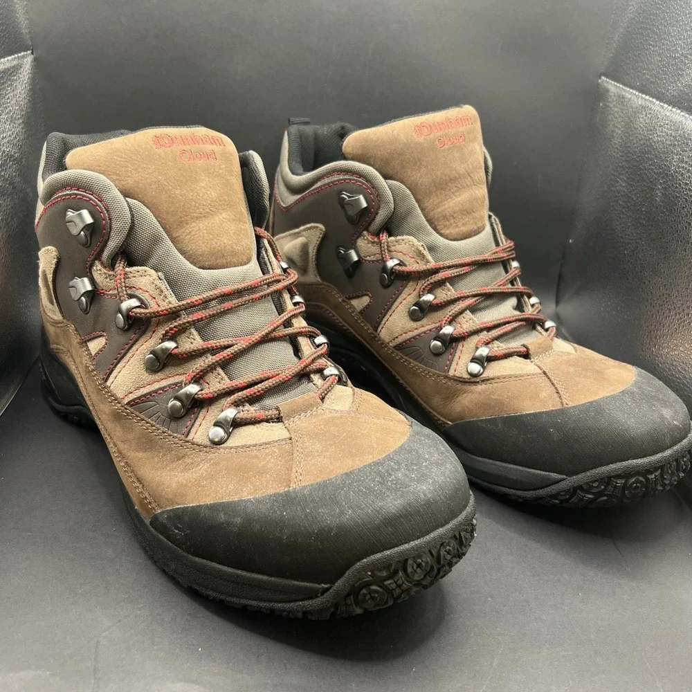 Dunham Cloud Mens 12 4E Waterproof Leather Hiking Boots Brown Mid Hiker MCR6630B